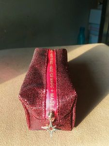 Colorbar Glitter Pouch Red Brand New