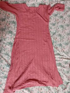 baby Pink Embroidered Kurta