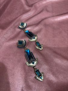 💙 Vintage Sapphire Statement Earrings 💙