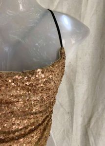 gold cowl neck top