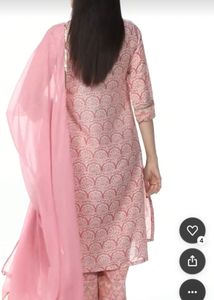 BIBA Women Cotton Blend Straight Kurta Palazzo
