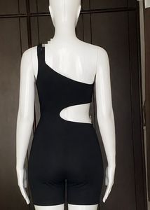Chic Black One-Shoulder Cutout Jumpsuit