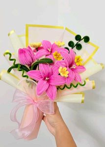 Handmade Pink Flower Bouquet