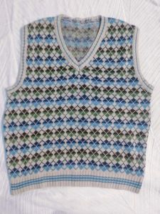 Argyle Knit Sweater Vest