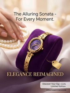 Gold Sonata Watch