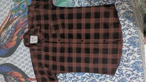 Men's Brown &amp; Black Checked Casual Shirt | Full Sl