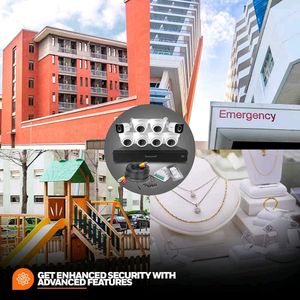 IMPACT BY HONEYWELL 2 MP CCTV KIT with 4 Channel D