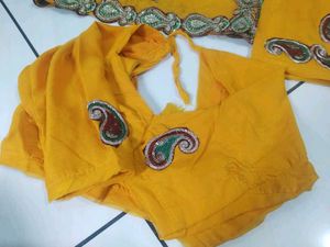 Yellow odni and kanchli kurti rajputi