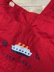 Cute Red Pinafore Dress