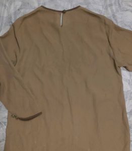 Classic Beige Short Sleeve Top