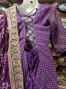 Elegant Maroon Polka Dot Kurta Set