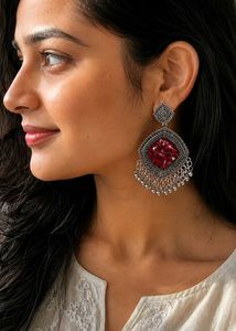 rose Patel resin jhumka