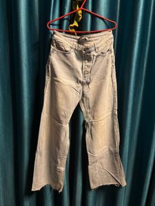 Wide Leg Jeans with button opening