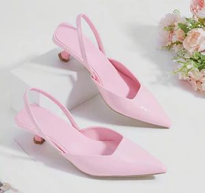 Chic Pink Slingback Heels