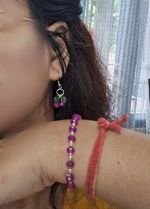Charming Cherry Earrings & Bracelet Set😍