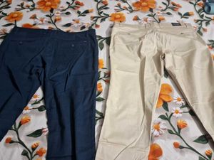 Men's Chinos - Navy &amp; Beige