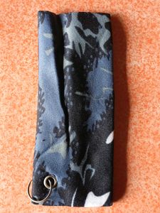 Camo Print Fabric Keychain