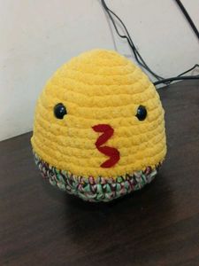 Handmade Yellow Chick Plush Toy