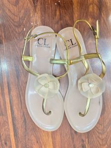 Elegant Carlton London Flower Sandals