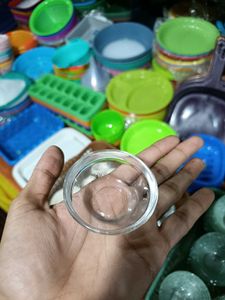 3 Clear Glass Serving Bowls
