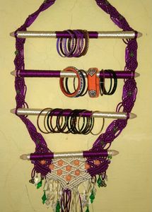Boho Macrame Wall Hanging with Beads