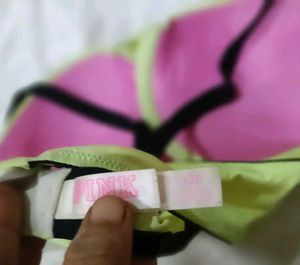 Neon Yellow Padded Bra