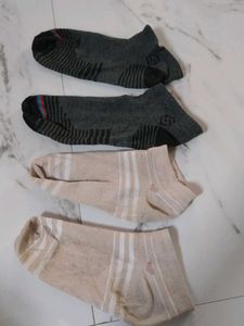 Comfortable No-Show Socks (2 Pairs)