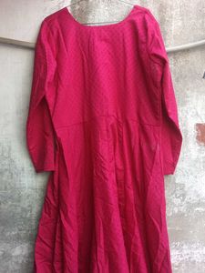 Elegant Pink Ethnic Gown perfect for L/XL