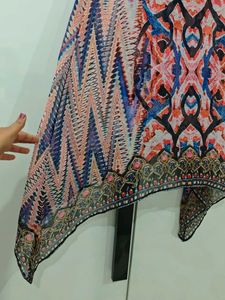 Bohemian Sheer Print Sleeveless Dress