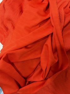8mtr Bright Orange polyster fabric imported
