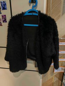 Black Faux Fur Jacket