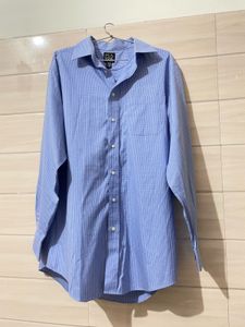 Imported Classic Blue Gingham Button-Down Shirt