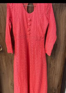 Coral Lace Dress