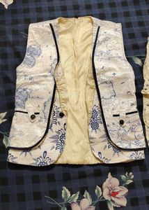 Unique Map Print Waistcoat