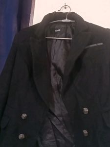 Black Woollen Coat