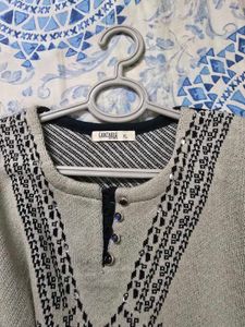 Elegant Embroidered Kurta with pant