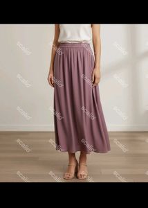 Elegant Plum Colored Ethnic Skirt