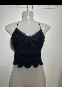 Black Lace Cami Top