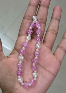 Charming Heart &amp; Crystal Phone Charm