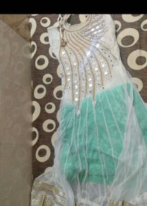 Beautiful White Pearl Gown