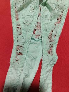 Thelaustin Mint Green Lace Thong Panty