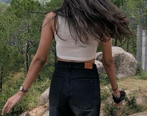 Stylish White Crochet Crop Top
