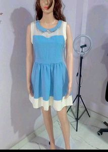 Cute Blue & White Dress