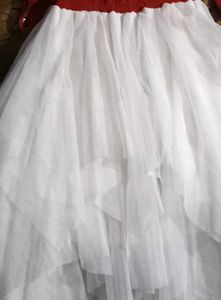 Off-Shoulder Tiered Tulle Dress