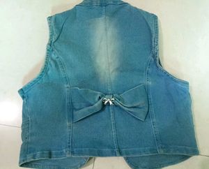 Sparkly Denim VestVest