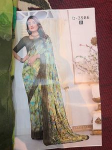 Ronak Green Fancy and Fashion Saree