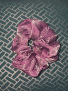 Purple Sparkle Scrunchie