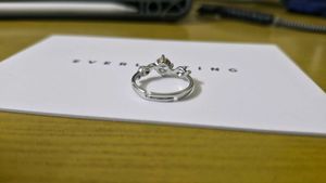 Adjustable Zircon Solitaire Ring
