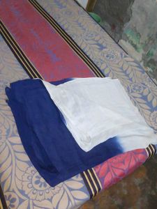 Blue and White Ombre Dupatta