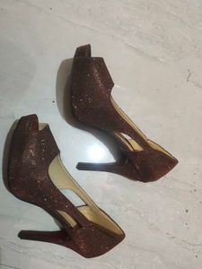 PRICE DROP Shuz Touch Bronze Women Heel Clearance